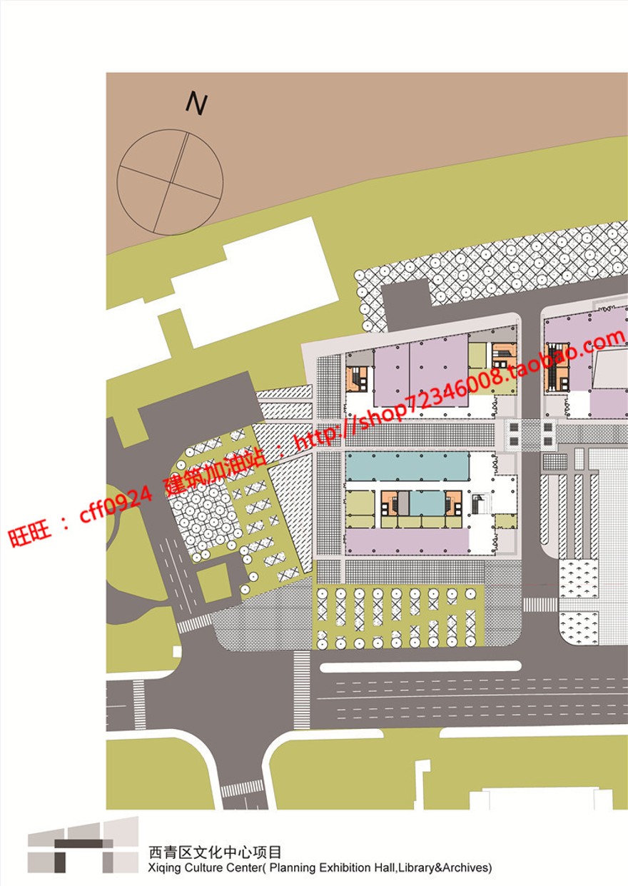 文化休闲创意中心有档案馆规划馆图文信息中心cad图纸文本pdf