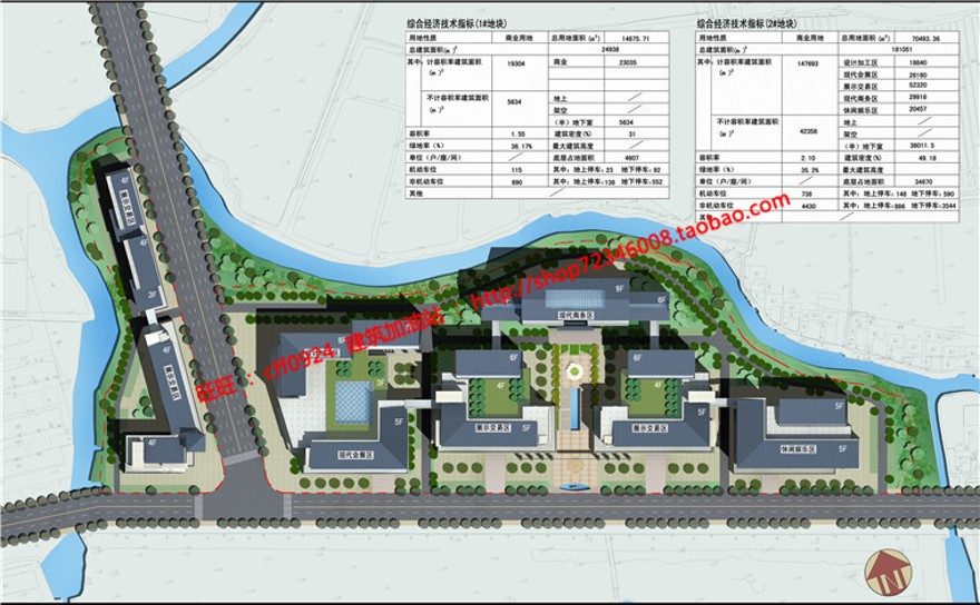 展品交易中心展品会su模型古典园林风格效果图