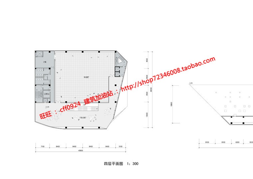 美术展览馆设计景观建筑规划项目资源cad图纸平立剖效果图文本