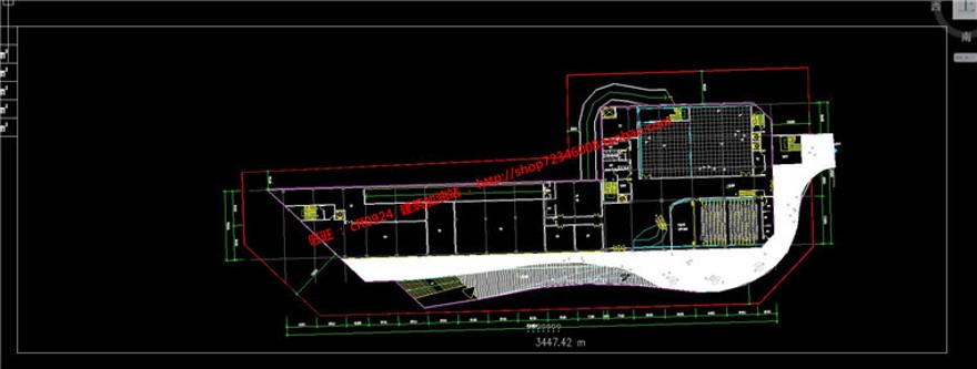 美术展览馆设计景观建筑规划项目资源cad图纸平立剖效果图文本