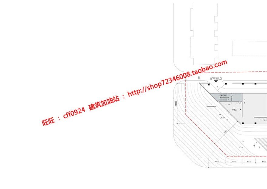 美术展览馆设计景观建筑规划项目资源cad图纸平立剖效果图文本