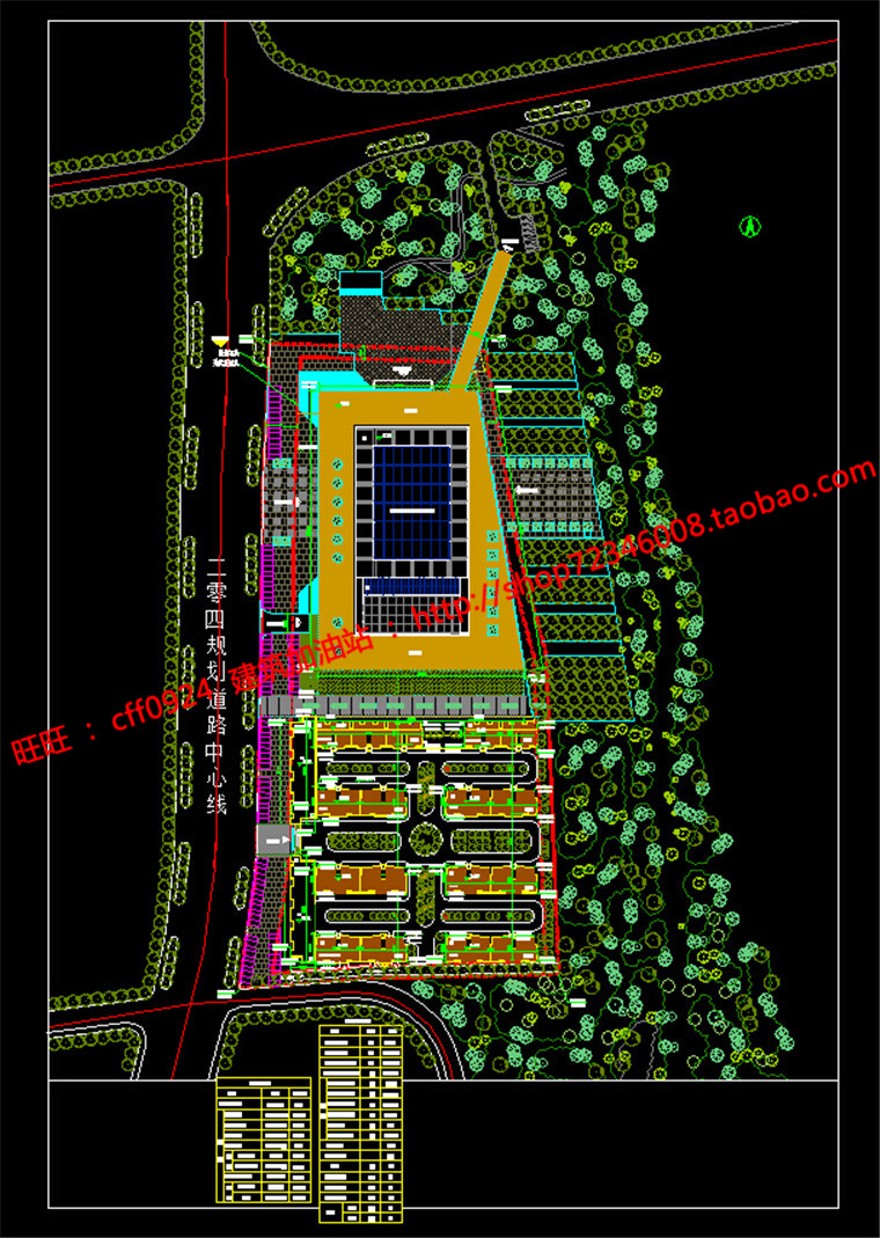 cad图纸+效果图+文本农产品物流中心展示馆/展览馆建建筑资源