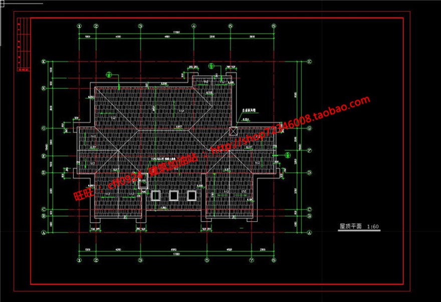 二层商业别墅有半地下室车库自建房建筑方案cad图纸