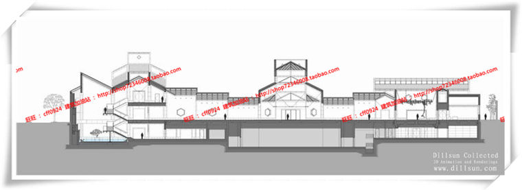 建筑图纸104大师资料贝律铭苏州博物设计建筑景观规划资料su模型+建筑cad图纸