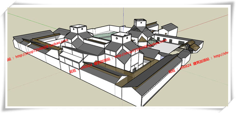 建筑图纸104大师资料贝律铭苏州博物设计建筑景观规划资料su模型+建筑cad图纸