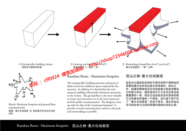 博物文化休闲创意中心展览艺术设计有cad图纸文本及效果图