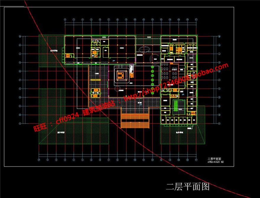 中标档案博物中心设计有su模型cad图纸效果图文本