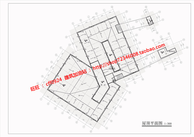 文化休闲创意馆档案馆学生毕业设计作业有cad图纸效果图