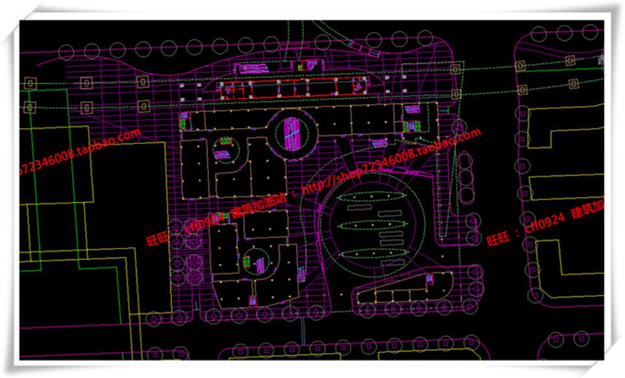 建筑图纸112车辆运输中心客运中心交通枢纽设计cad图纸su模型效果图