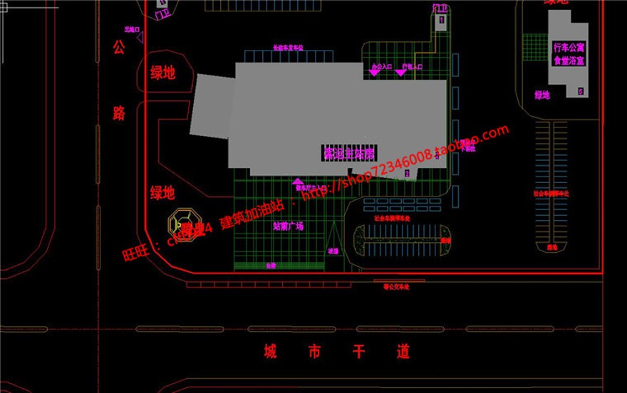 公共空间汽车客运站设计运输中心su模型max展板效果图cad建筑资源