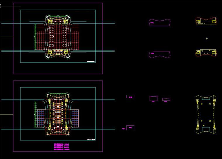 长途运输客运中心交通枢纽设计效果图+cad总图平面