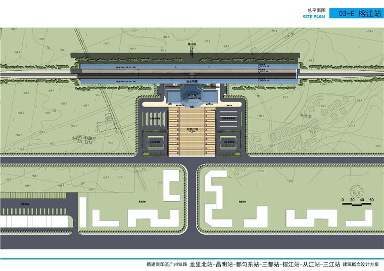 运输中心设计方案文本/效果图/cad总图平立剖图