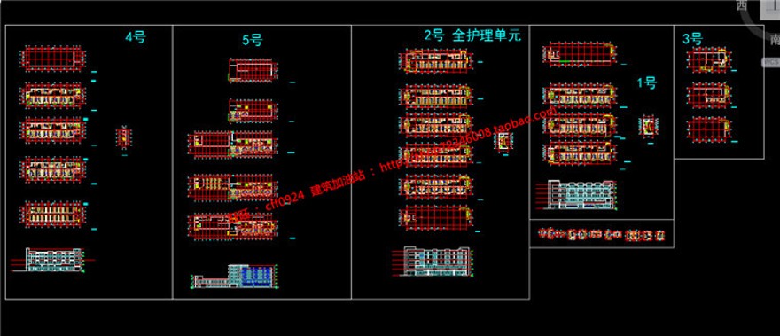 养老院敬老院福利院设计su模型3dmax效果图cad图纸