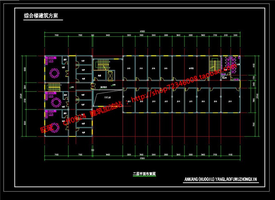 养老院敬老院老年活动中心设计su模型cad图纸psd分析