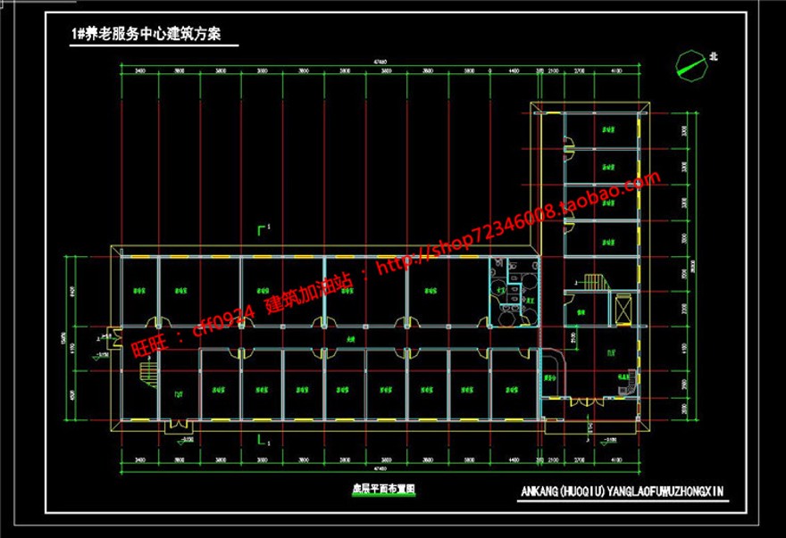 养老院敬老院老年活动中心设计su模型cad图纸psd分析