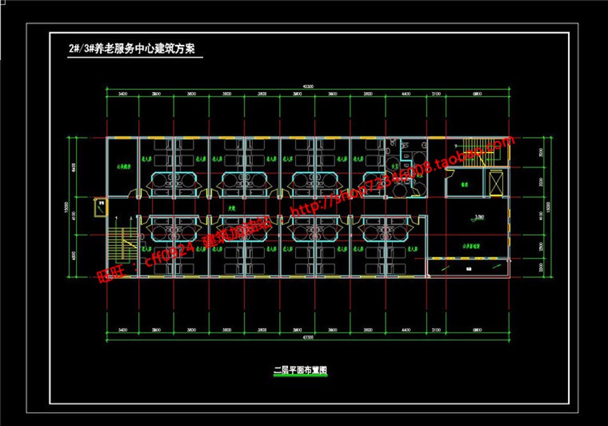 养老院敬老院老年活动中心设计su模型cad图纸psd分析