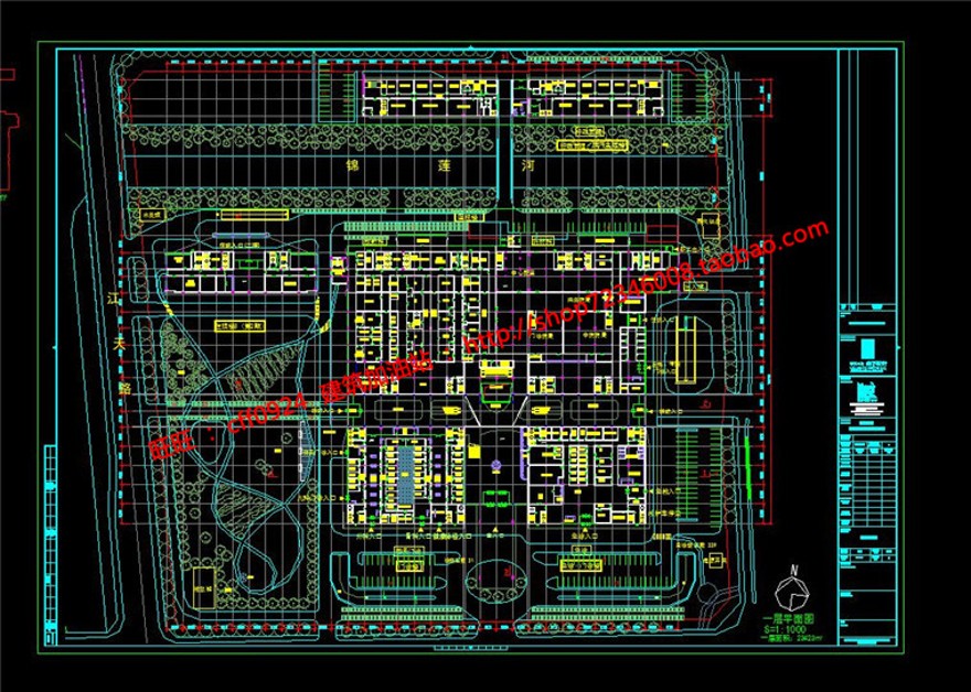 苏州大学附属综合医院设计总规规划方案cad图纸文本psd