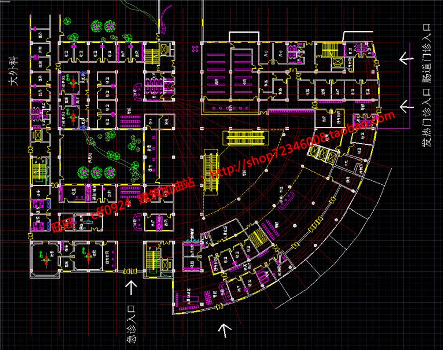 su模型+cad图纸+效果图+3Dmax医疗建筑综合医院疾病控制建筑资源