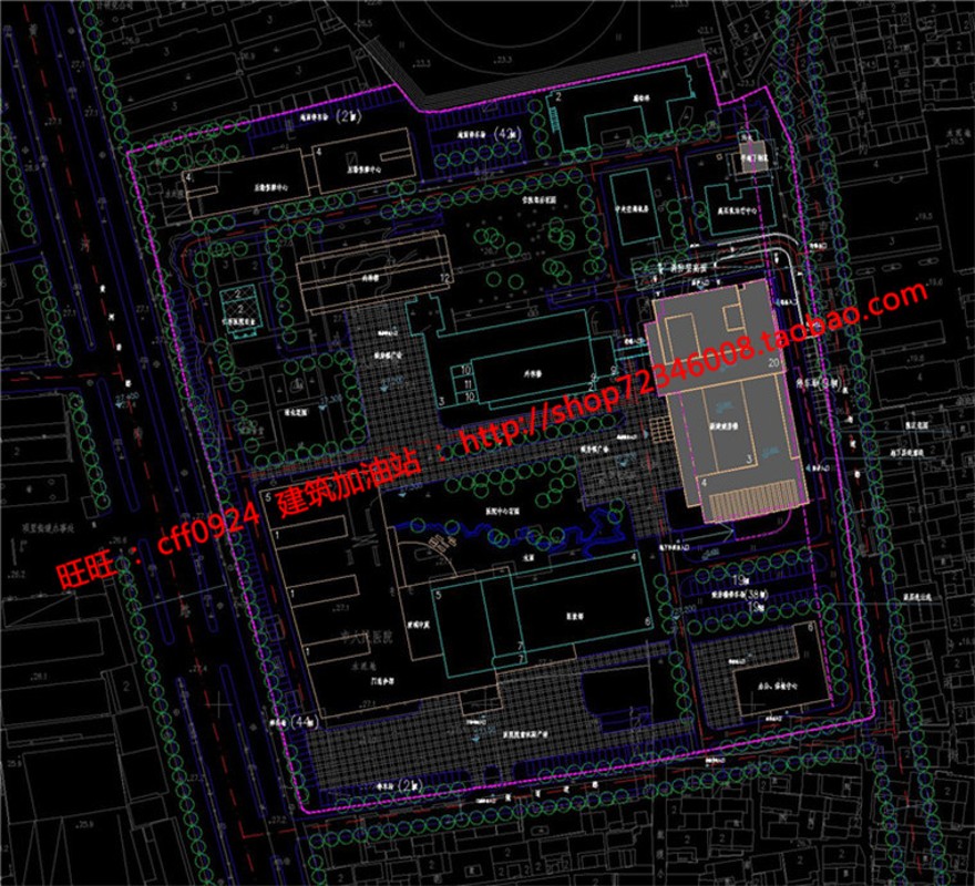 成套-人民医院门急诊办公楼住院病房楼CAD平立剖总平及SU建筑资源