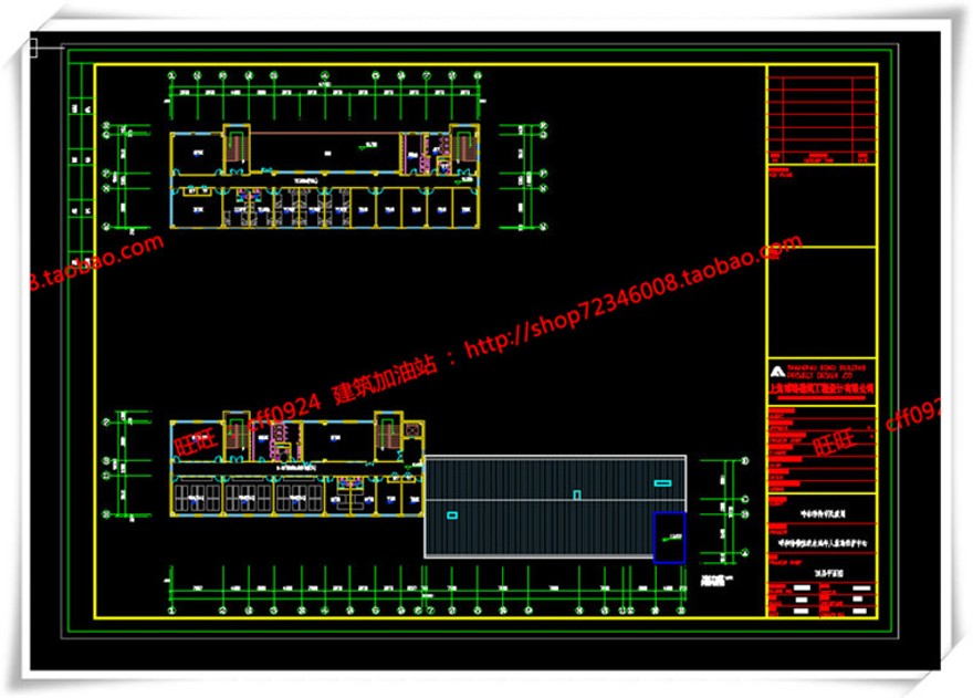 建筑图纸324医院/救助站cad平面立面总图/su模型效果图/3Dmax