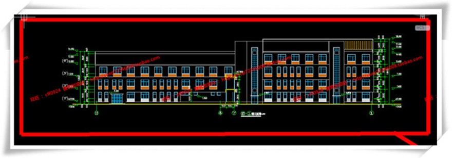 建筑图纸324医院/救助站cad平面立面总图/su模型效果图/3Dmax