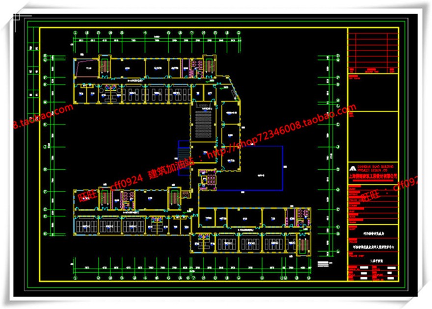 建筑图纸324医院/救助站cad平面立面总图/su模型效果图/3Dmax