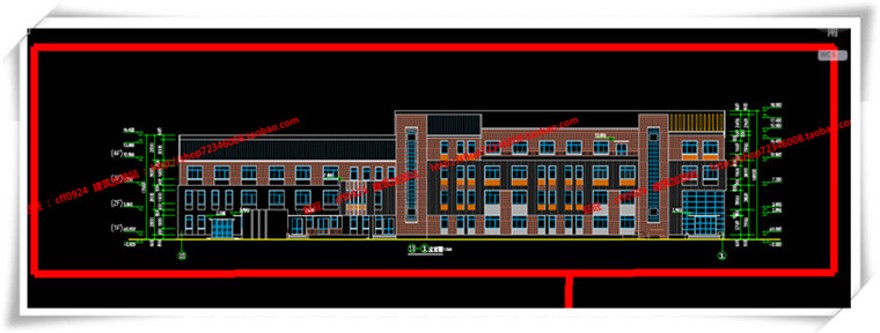 建筑图纸324医院/救助站cad平面立面总图/su模型效果图/3Dmax