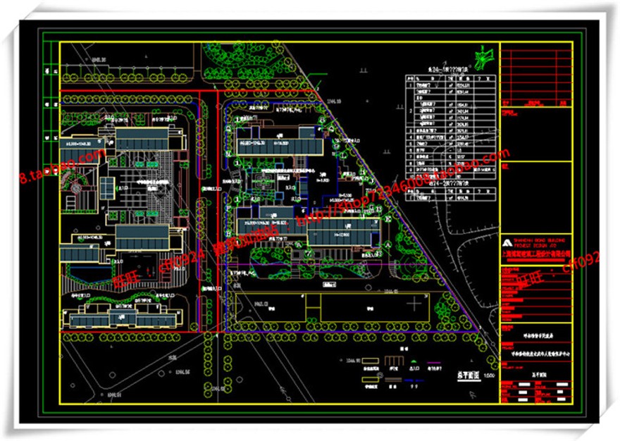 建筑图纸324医院/救助站cad平面立面总图/su模型效果图/3Dmax