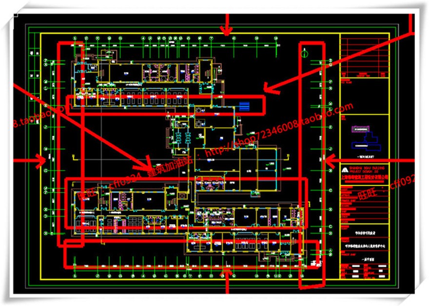 建筑图纸324医院/救助站cad平面立面总图/su模型效果图/3Dmax