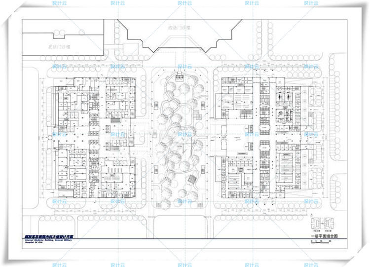 完整医院建筑规划设计方案文本设计说明平面图CAD医疗建筑资源