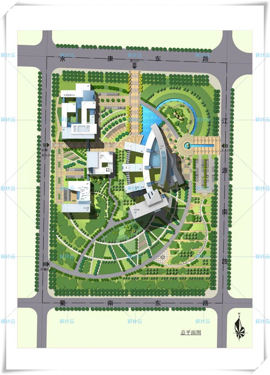 完整医院建筑规划设计方案文本设计说明平面图CAD医疗建筑资源