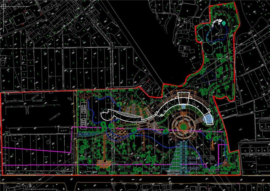 办公楼研发中心规划设计：文本+效果图+cad(总图平面)