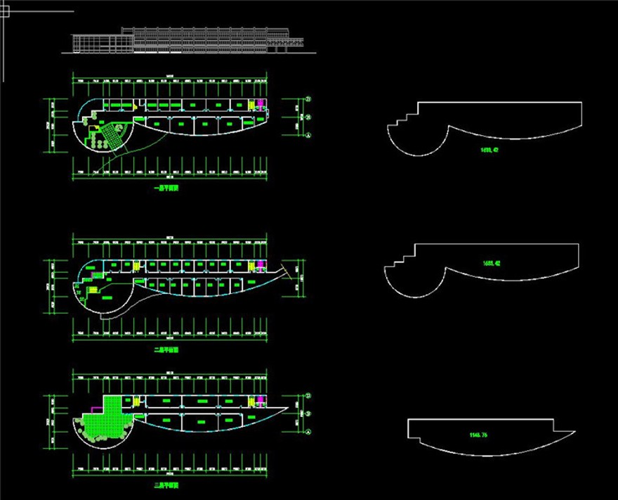 办公楼研发中心规划设计：文本+效果图+cad(总图平面)