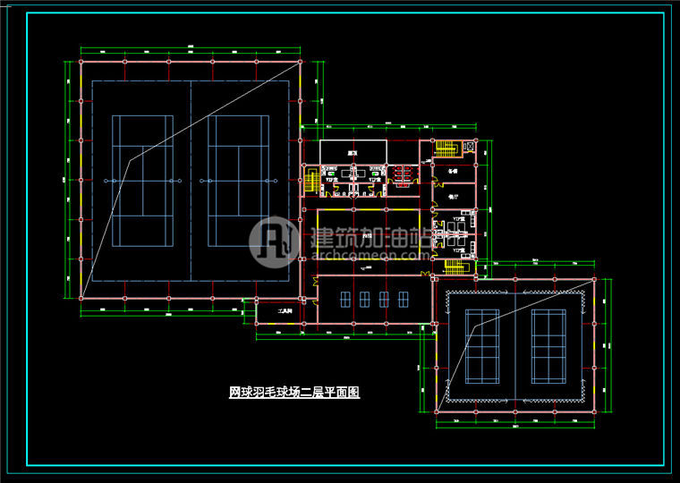 建筑图纸243体育馆建筑方案设计SU模型+CAD图纸+效果图