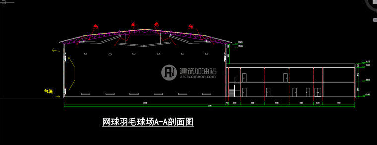 建筑图纸243体育馆建筑方案设计SU模型+CAD图纸+效果图