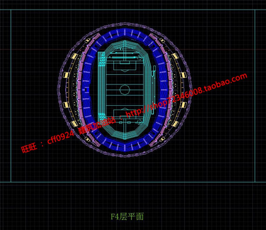 体育馆足球运动场cad图纸文本jpg效果图多媒体设计说明