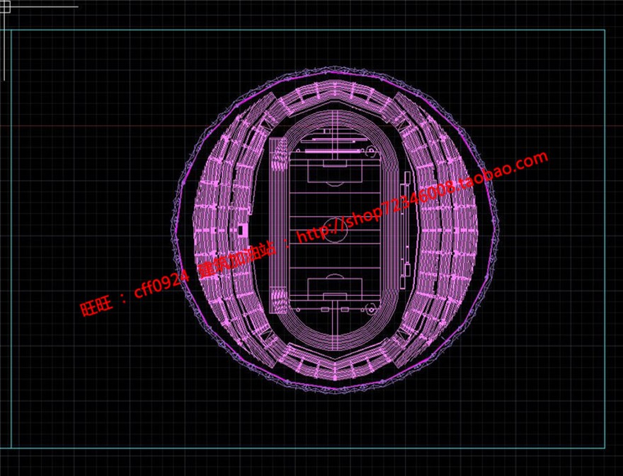 体育馆足球运动场cad图纸文本jpg效果图多媒体设计说明