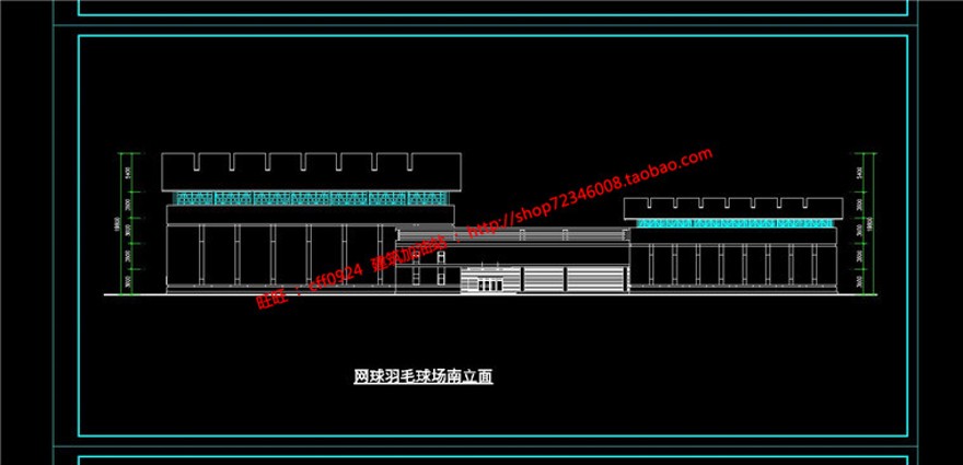 体操健身中心su模型cad图纸效果图psd分析图