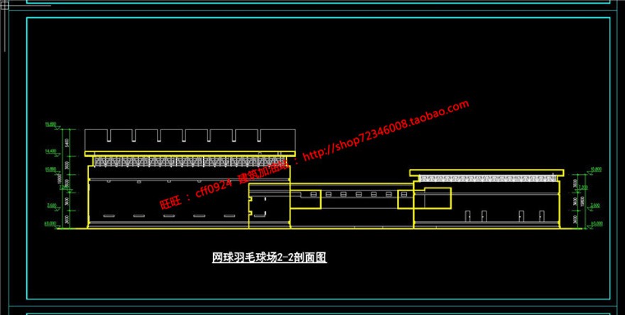 体操健身中心su模型cad图纸效果图psd分析图