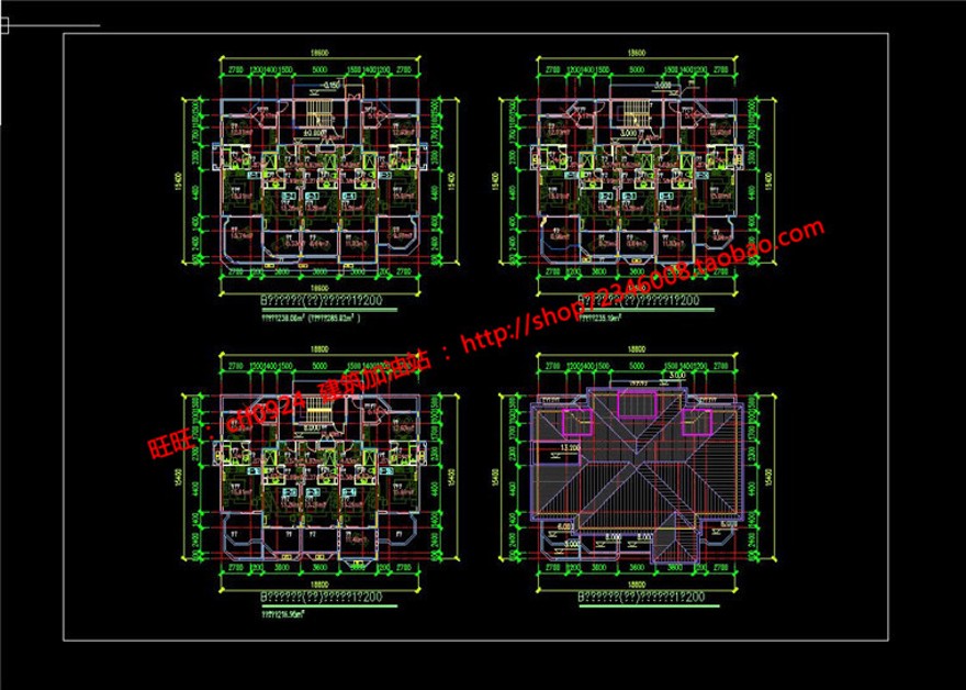 景观建筑规划项目设计商业别墅区建筑方案设计cad图纸户型总图文本