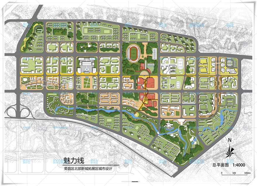 完整张A0正图PSD+SU+CAD+百套方案文本城市规划设计设计老八校学生建筑资源