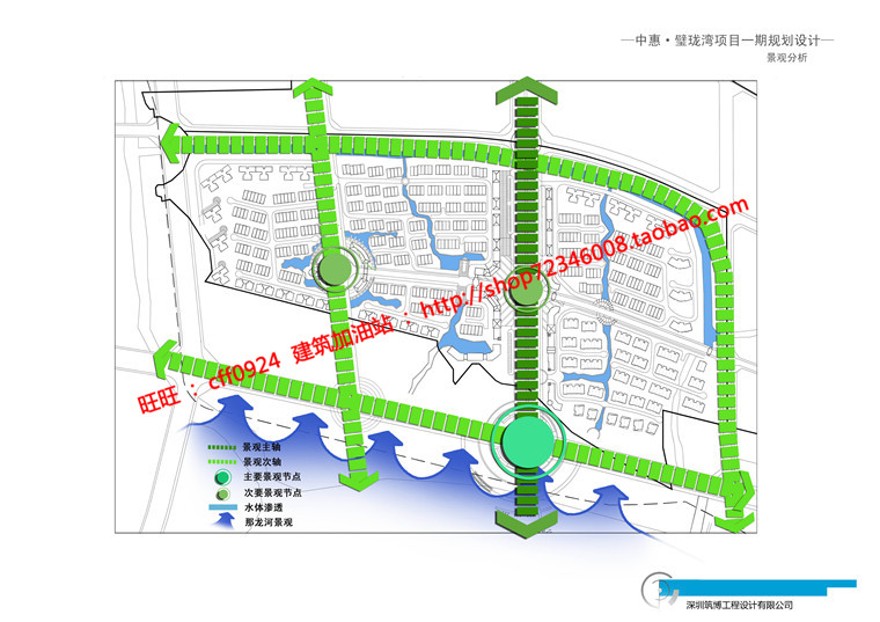 新古典住宅小区规划方案设计cad图纸总图su效果图