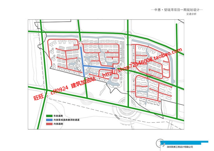 新古典住宅小区规划方案设计cad图纸总图su效果图