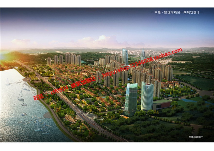 新古典住宅小区规划方案设计cad图纸总图su效果图