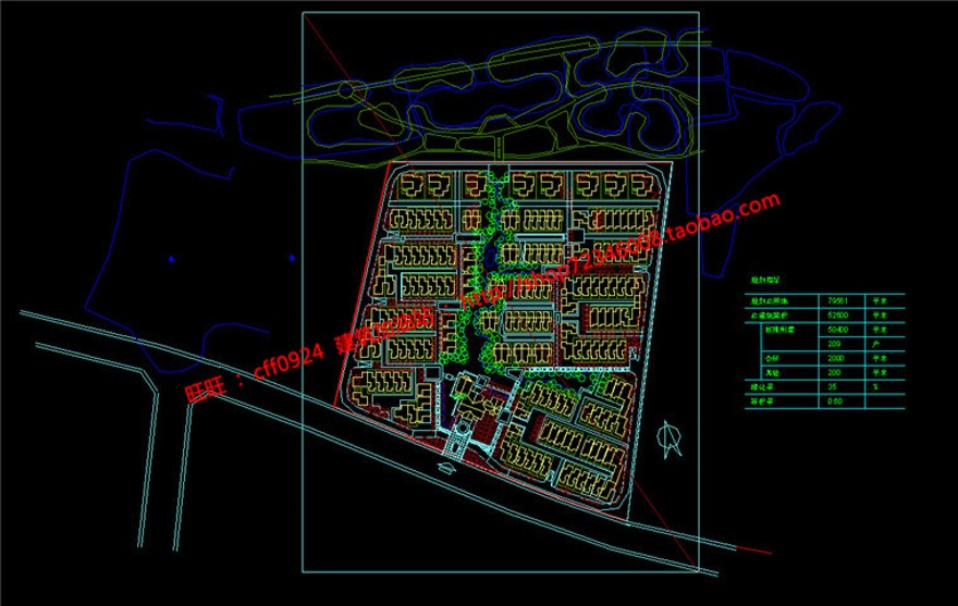 su模型cad总图分析图文本商业别墅群住宅区规划建筑方案建筑资源