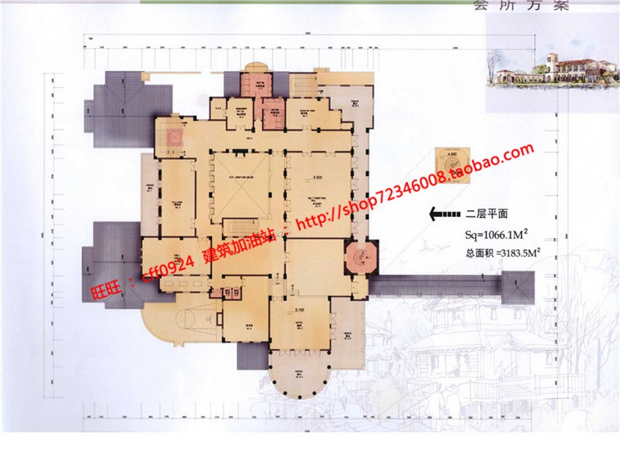 su模型cad总图分析图文本商业别墅群住宅区规划建筑方案建筑资源