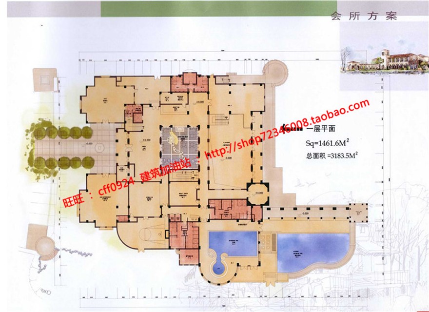 su模型cad总图分析图文本商业别墅群住宅区规划建筑方案建筑资源