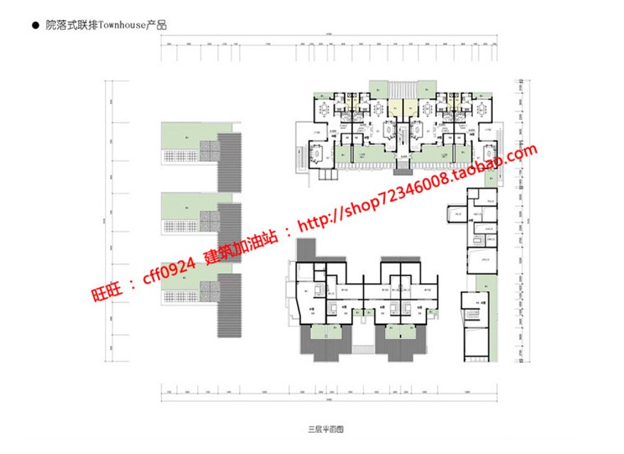 su模型cad总图分析图文本商业别墅群住宅区规划建筑方案建筑资源