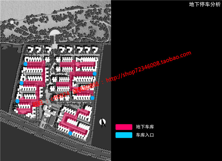 su模型cad总图分析图文本商业别墅群住宅区规划建筑方案建筑资源