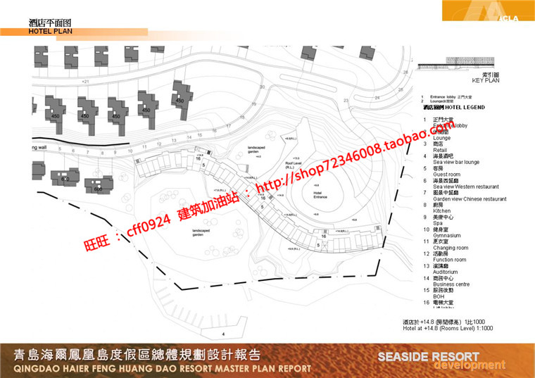 住宅区规划商业别墅群设计cad总图方案文本景观环境绿化彩平